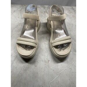 Ecco Flowt Wedge LX Sandal Women’s EU 39 US 8/8.5 Ivory FLAW